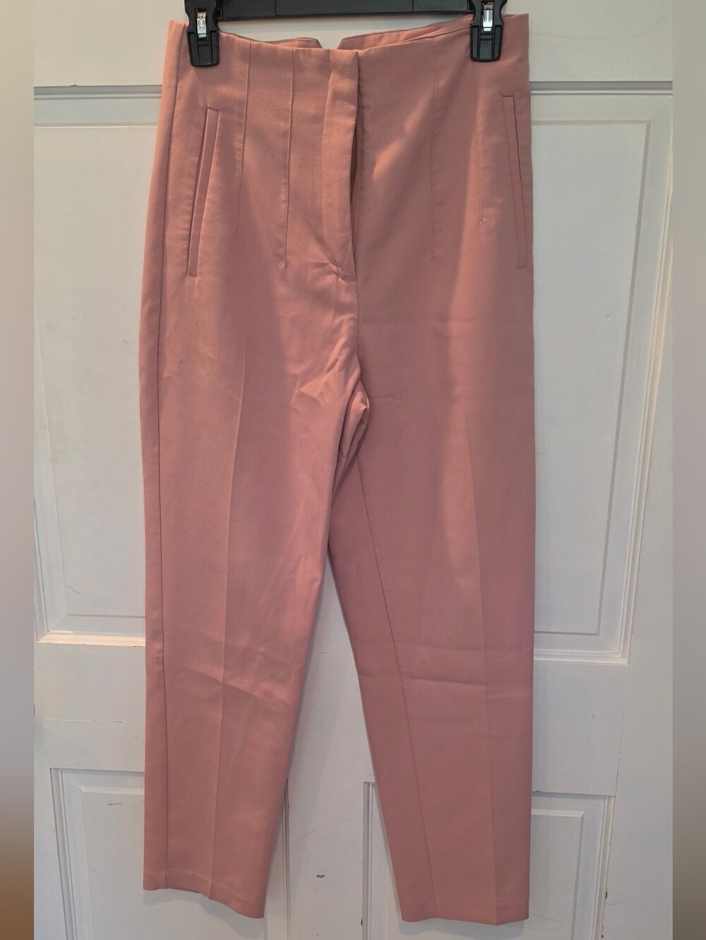 Zara Tailored High-Rise Trousers - Blush Pink